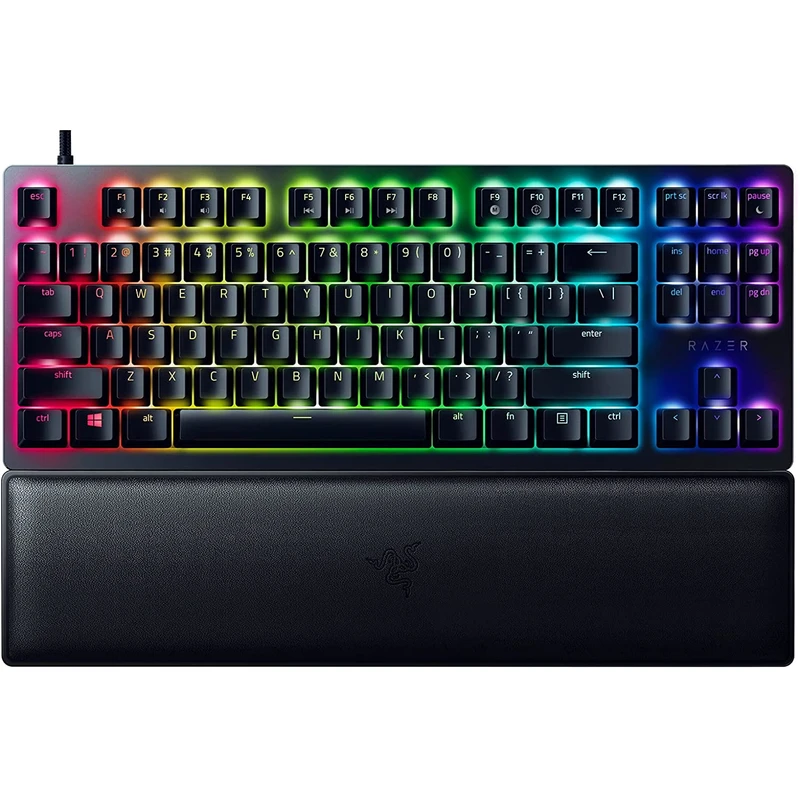 کیبورد مخصوص بازی ریزر مدل Huntsman V2 Tenkeyless-Purple Linear Optical Switch