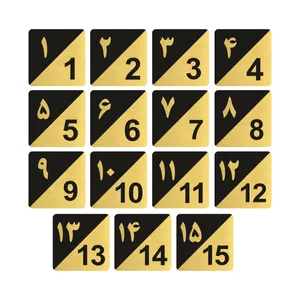 تابلو راهنما طرح پلاک اعداد مدل GNG1515 مجموعه 15 عددی