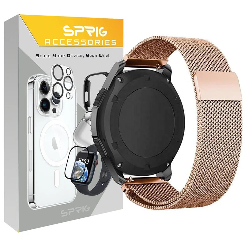 بند اسپریگ مدل Milanese مناسب برای ساعت هوشمند سامسونگ Galaxy Watch 6 40mm / 6 44mm / Classic 43mm / Classic 47mm
