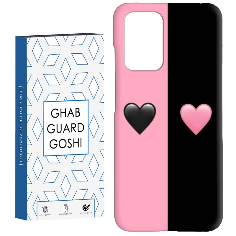 کاور قاب گارد گوشی طرح صورتی مشکی کد Dimo-251 مناسب برای گوشی موبایل شیائومی  Redmi 10 