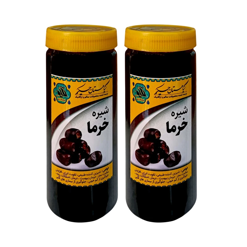 شیره خرما گیاهستان حکیم - 1 کیلوگرم بسته 2 عددی