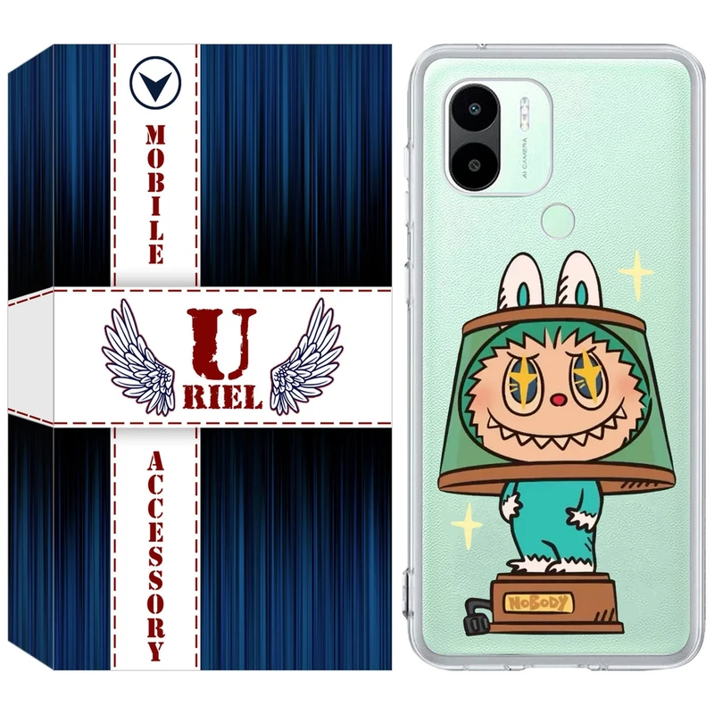 کاور یوریل قاب مدل Clear کد 126 طرح لبوبو مناسب برای گوشی موبایل شیائومی Redmi A1 Plus / A2 Plus