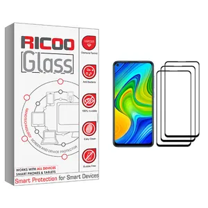 ricoo +HD Screen Protector For Xiaomi Redmi Note 9 Pack Of 3