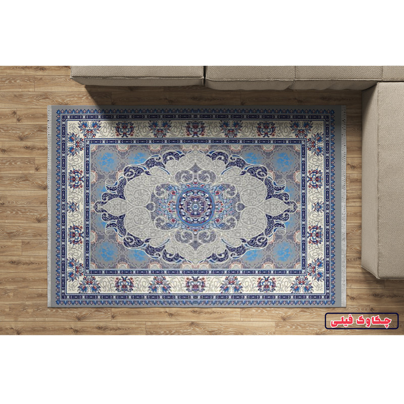 گلیم فرش ماشینی طرح چکاوک