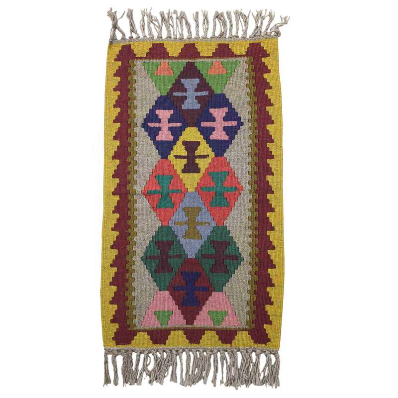 گلیم دستبافت نیم متری کد 1