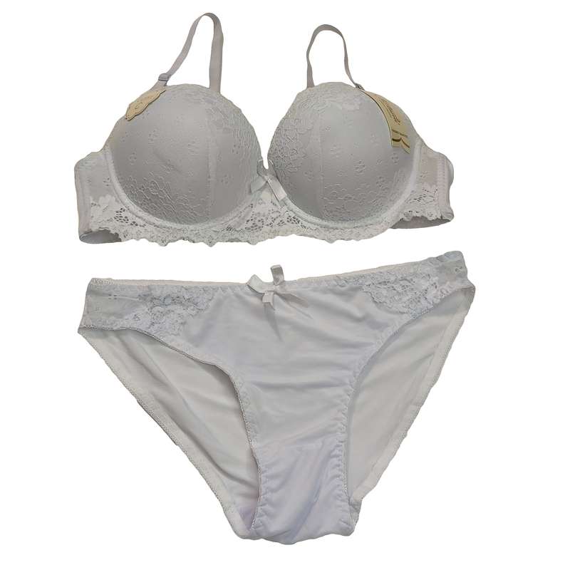 ست شورت و سوتین زنانه مدل اسفنجی دانتل s5602