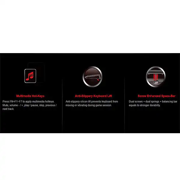 کیبورد مخصوص بازی بلادی مدل Q-135