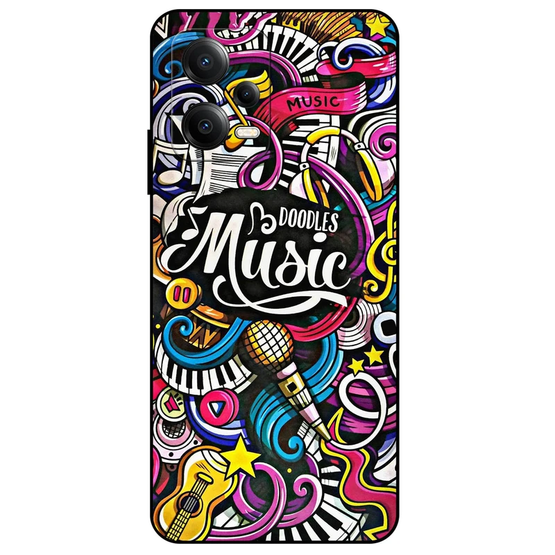 کاور مگافون طرح موزیک مدل 8241 مناسب برای گوشی موبایل شیائومی Poco X5 5G