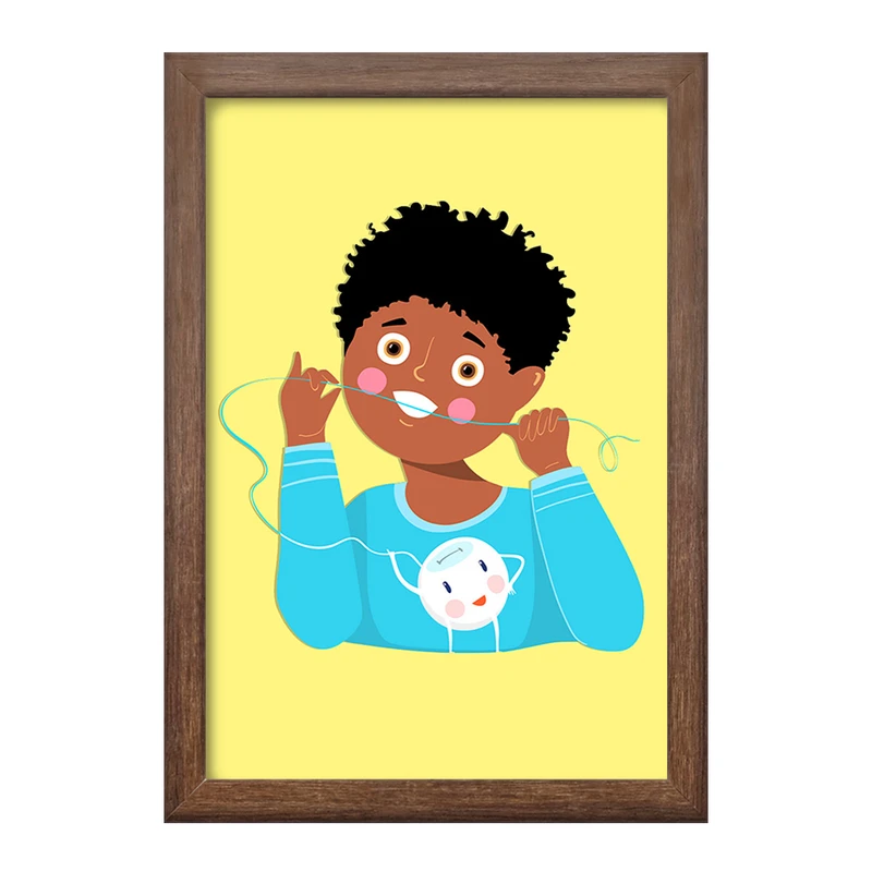 تابلو خندالو طرح دندان و دندانپزشکی کودکانه کد 27751