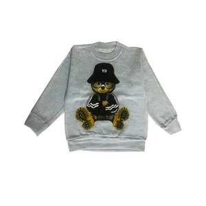 سویشرت بچگانه مدل خرس کلاه دار کد AK33