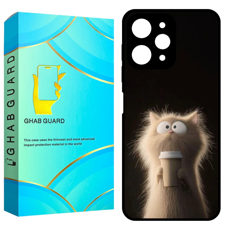 کاور قاب گارد طرح گربه مدل GCHPN12 مناسب برای گوشی موبایل شیائومی Redmi Note 12 4G