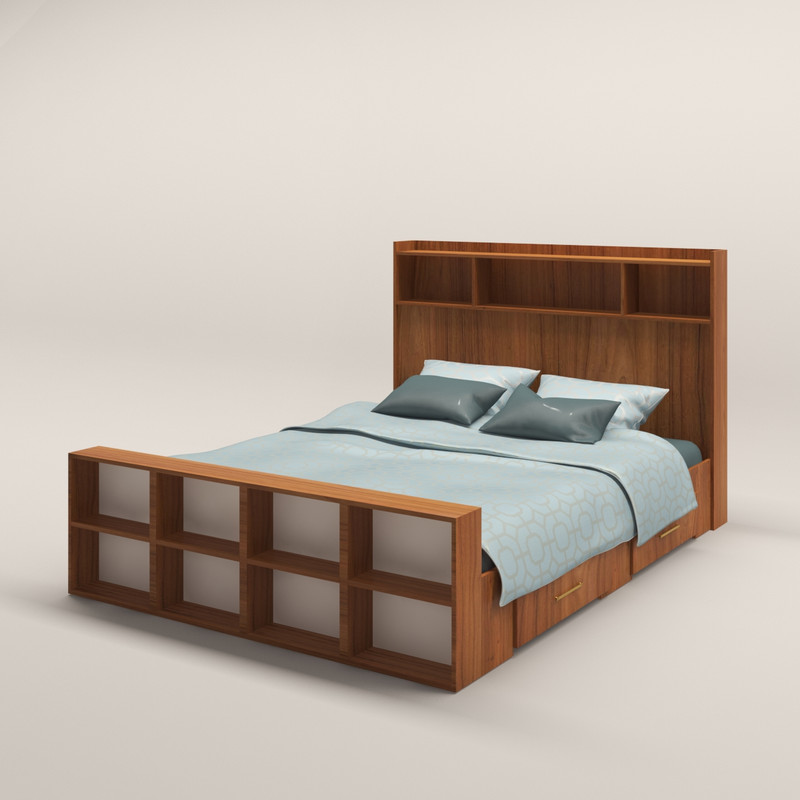 تخت خواب دو نفره اعیان مدل FH337 سایز 160x200 سانتی متر