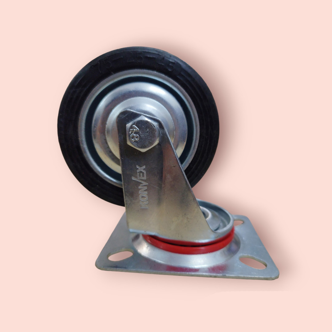 چرخ کفیدار کنوکس مدل TS-75MM کد 3/4 چرخ کفیدار کنوکس مدل TS-75MM کد 3/4