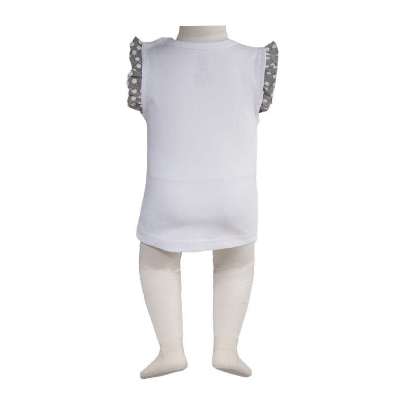 تاپ دخترانه آدمک مدل خرگوش و گل کد 02