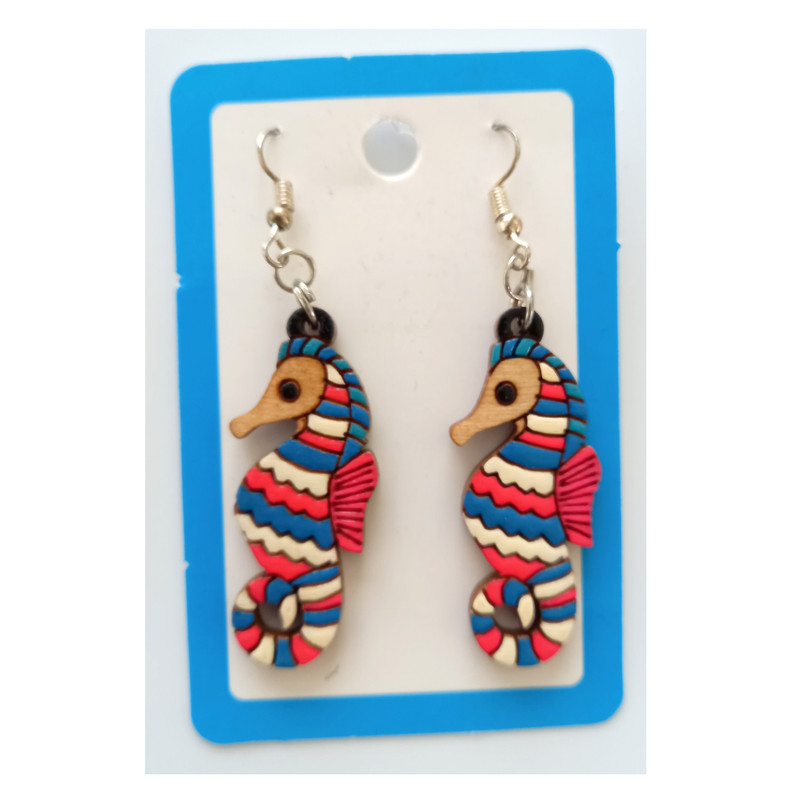 گوشواره دخترانه مدل اسب دریایی کد Seahousre