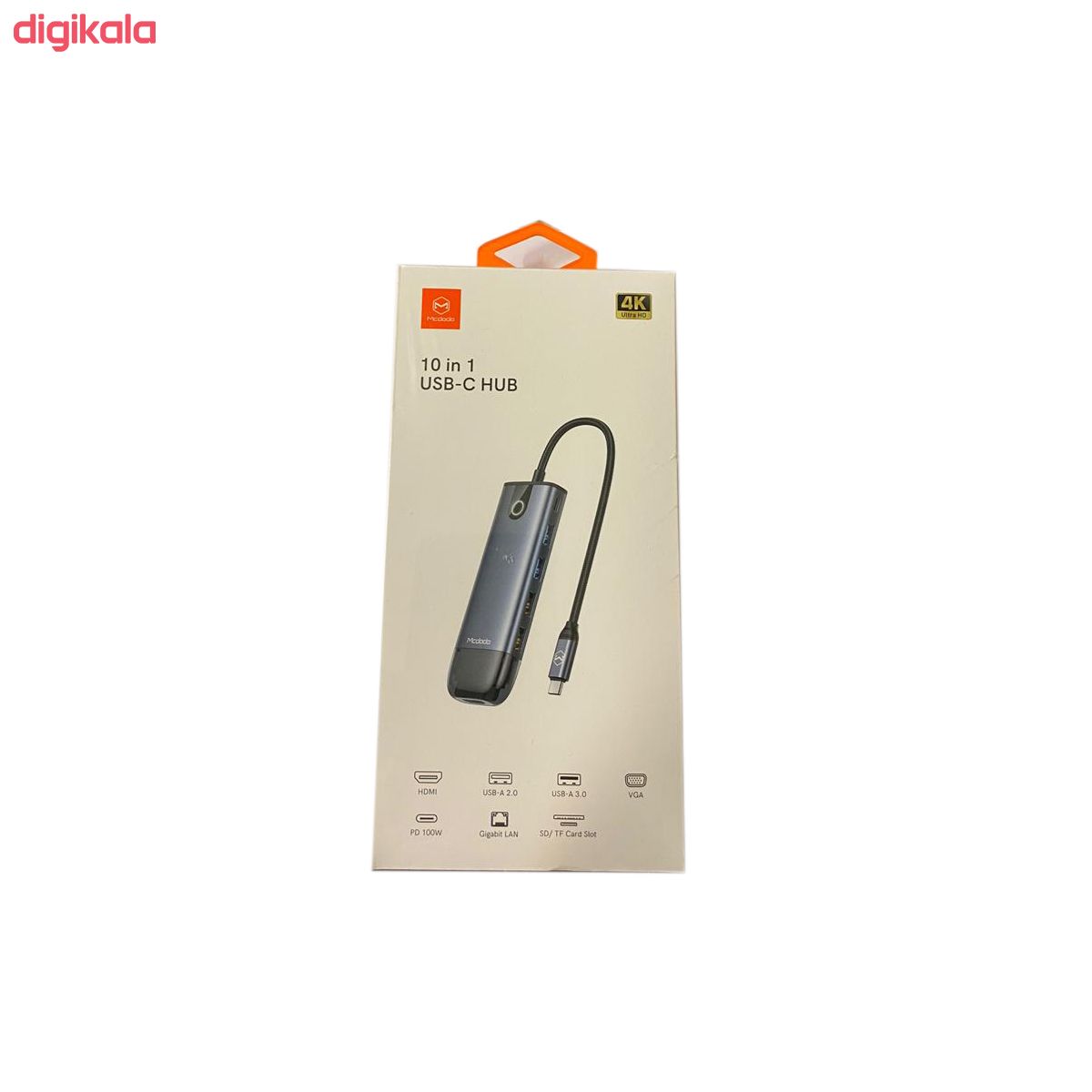 هاب 10 پورت USB-C مک دودو مدل HU-742 main 1 11