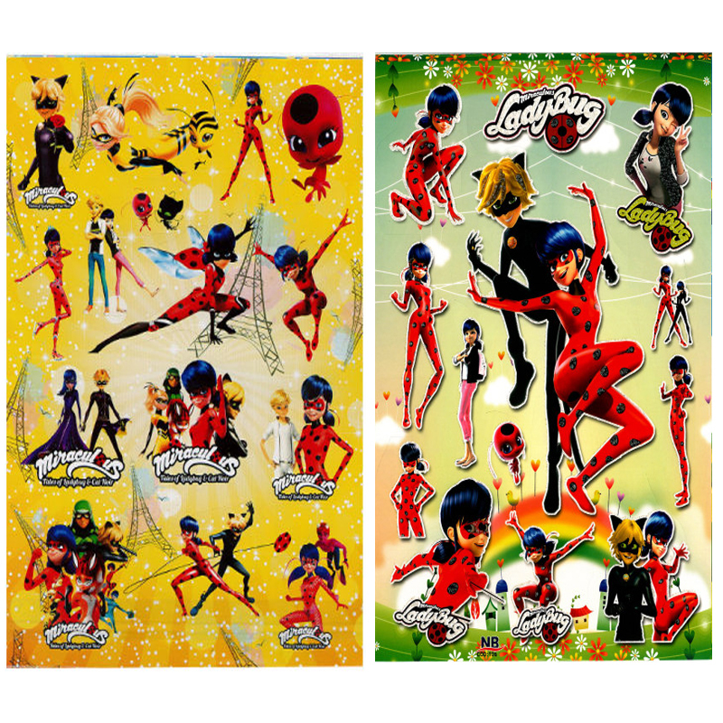 استیکر کودک طرح دختر کفشدوزکی کد CTY106 مجموعه 2 عددی 