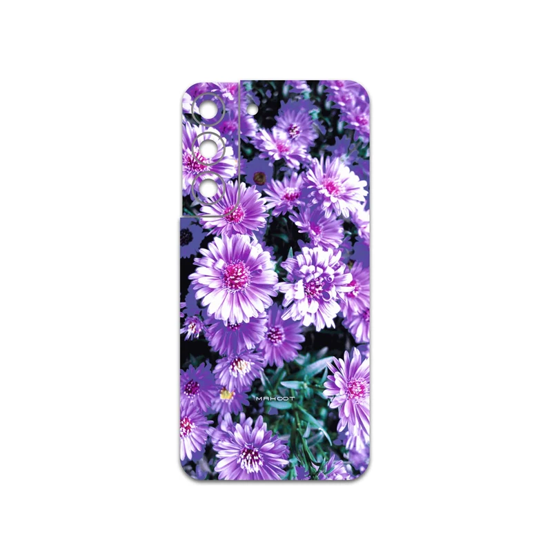 برچسب پوششی ماهوت مدل Purple-Flower مناسب برای گوشی موبایل سامسونگ Galaxy S22 5G