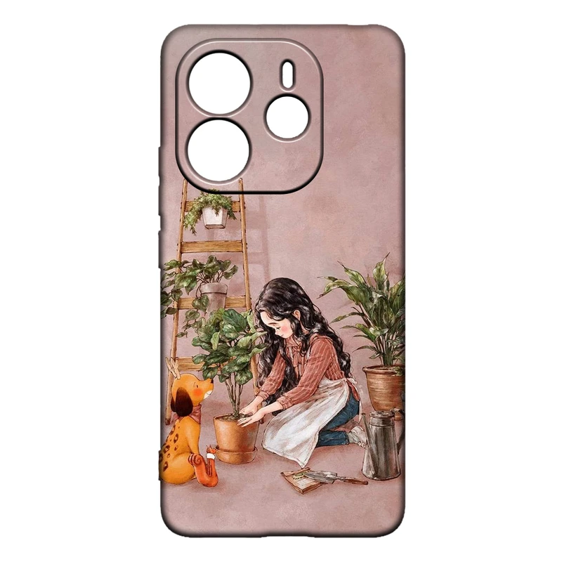 کاور طرح دخترانه کد 253 مناسب برای گوشی موبایل شیائومی Redmi Note 14 4G