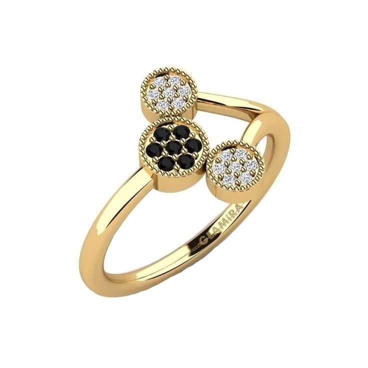  انگشتر طلا 18 عیار زنانه قیراط کد GH1309