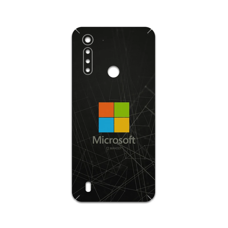 برچسب پوششی ماهوت مدل Mcrsft مناسب برای گوشی موبایل موتورولا Moto e6 Plus