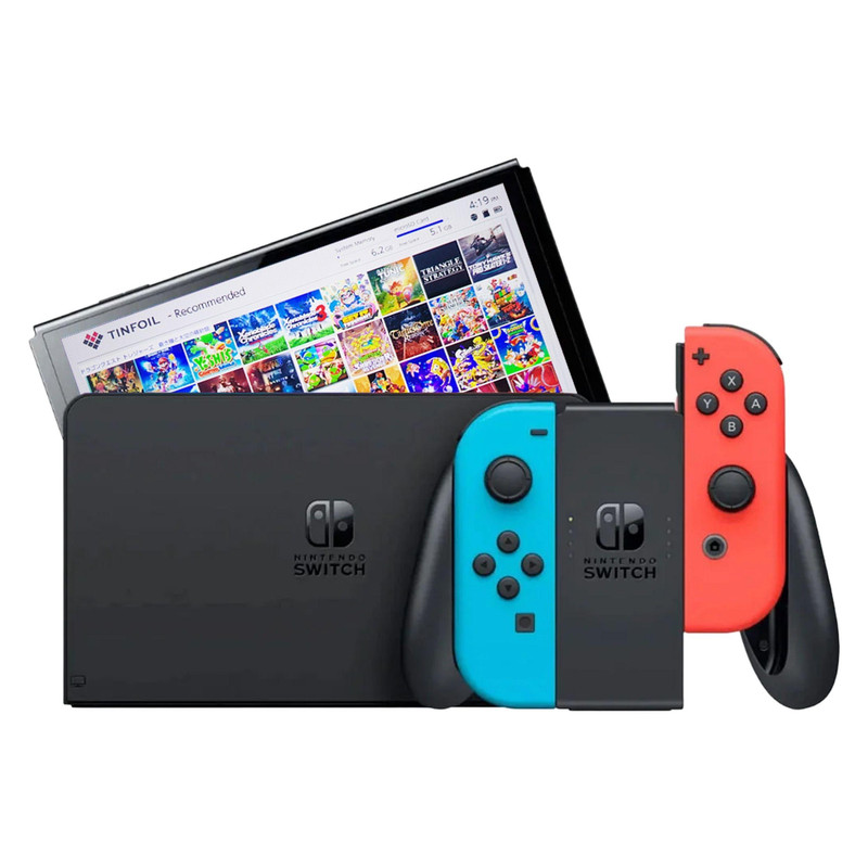 کنسول بازی نینتندو مدل قابل حمل  Jailbroken Switch OLED کپی خور