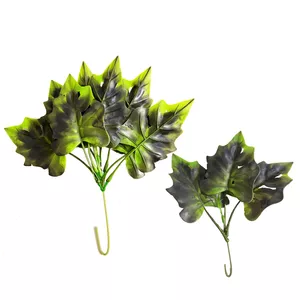گل مصنوعی مدل بوته آکا برگ لوبیا به همراه جوانه مجموعه 2 عددی
