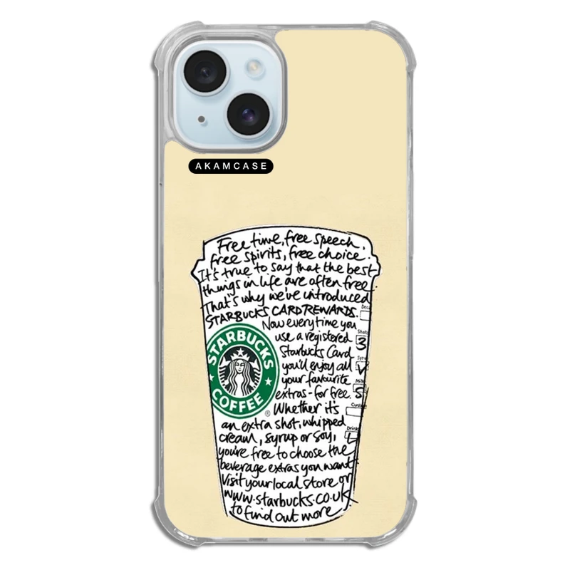 کاور آکام مدل AMCWTA15-STARBUCKS14 مناسب برای گوشی موبایل اپل iPhone 15  