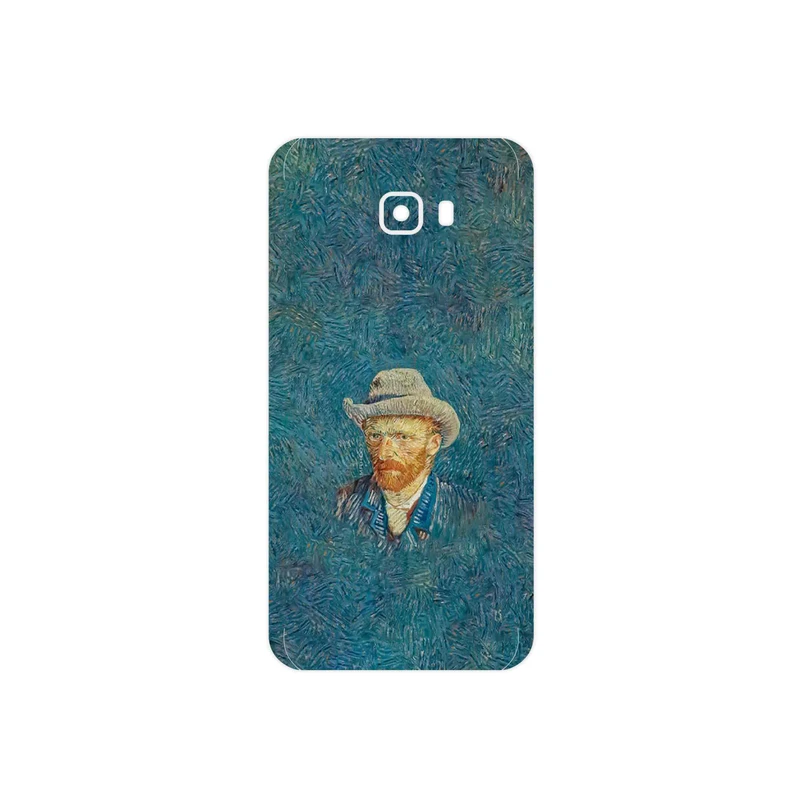 برچسب پوششی ماهوت مدل Self portrait with a gray felt hat مناسب برای گوشی موبایل سامسونگ Galaxy C7 Pro