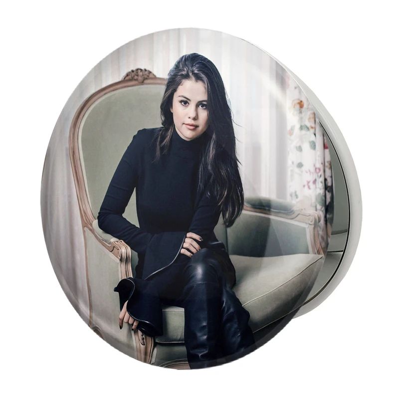 آینه جیبی خندالو طرح سلنا گومز Selena Gomez مدل تاشو کد 19215 