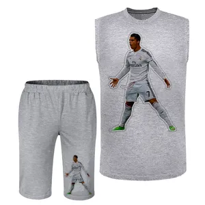 ست تاپ و شلوارک راحتی مردانه مدل رونالدو A427