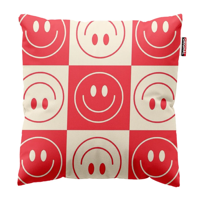کوسن پاد آفرین طرح ایموجی خنده سایز 30*30 سانتی متر کد 770