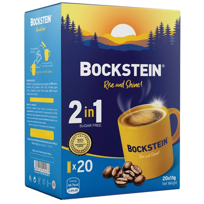 قهوه فوری 2x1 بوکشتاین - 20 گرم بسته 20 عددی
