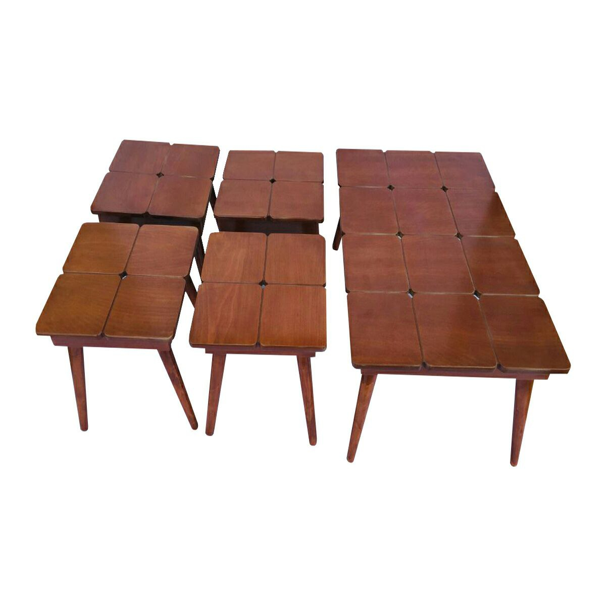 میز پذیرایی مدل 127 کد 06 مجموعه 5 عددی