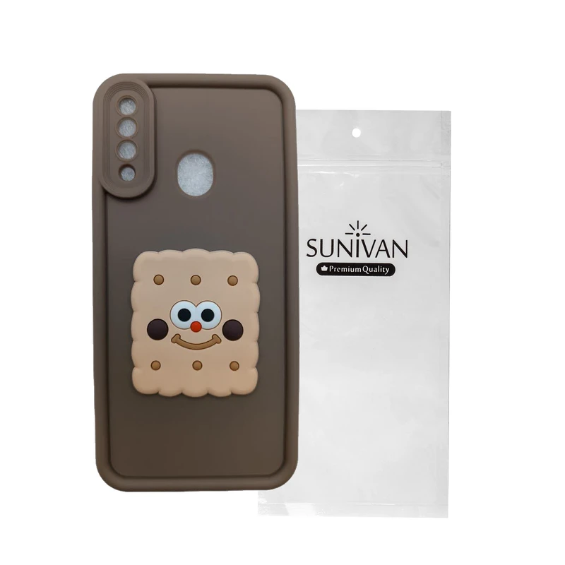 کاور سانیوان مدل SOLID طرح بیسکویتی مناسب برای گوشی موبایل سامسونگ GALAXY A20 S