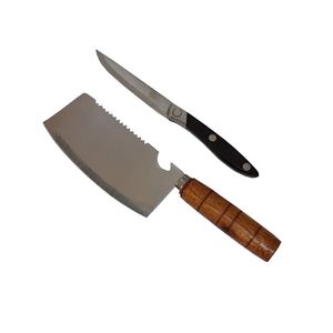 نقد و بررسی چاقو آشپزخانه مدل q78r به همراه ساطور توسط خریداران