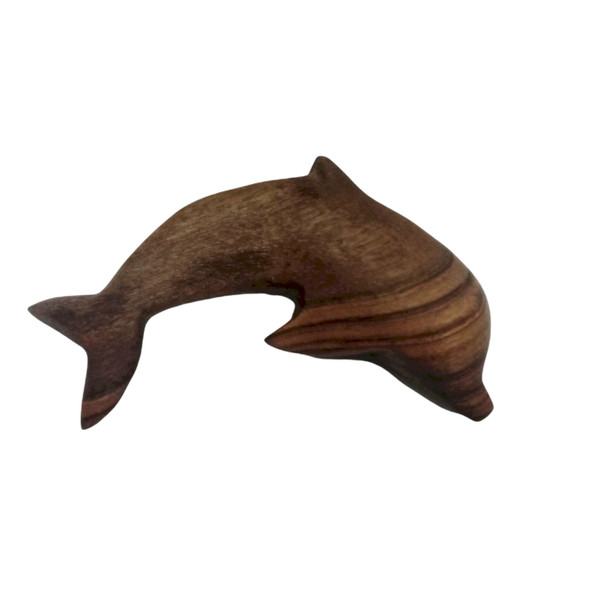 مجسمه چوبی مدل دلفین کد 002