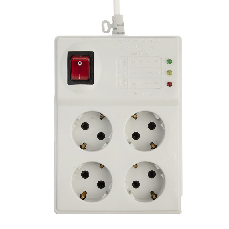 چندراهی برق و محافظ ولتاژ پارت الکتریک مدل PE-4S3M