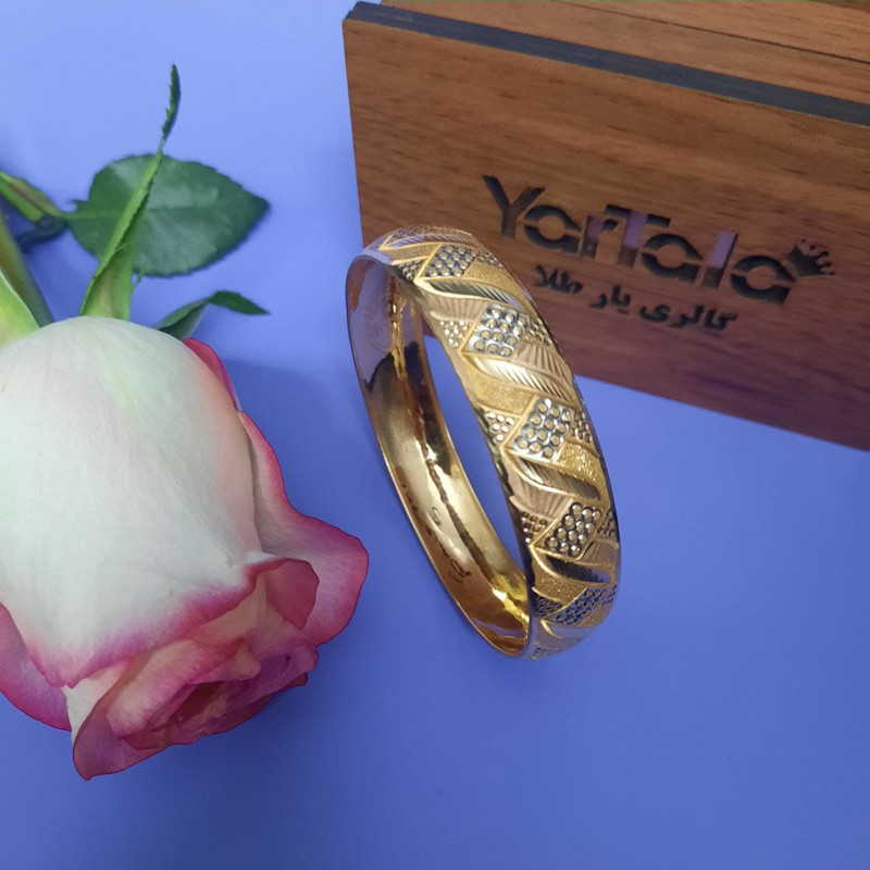 النگو طلا 18 عیار زنانه گالری یارطلا مدل لوز کد AL64-G-1