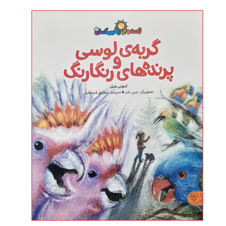 کتاب داستان گربه ی لوسی و پرنده های رنگارنگ قصه های رنگین کمان کودکان اثر آنتونی هیل انتشارات کتاب پارک