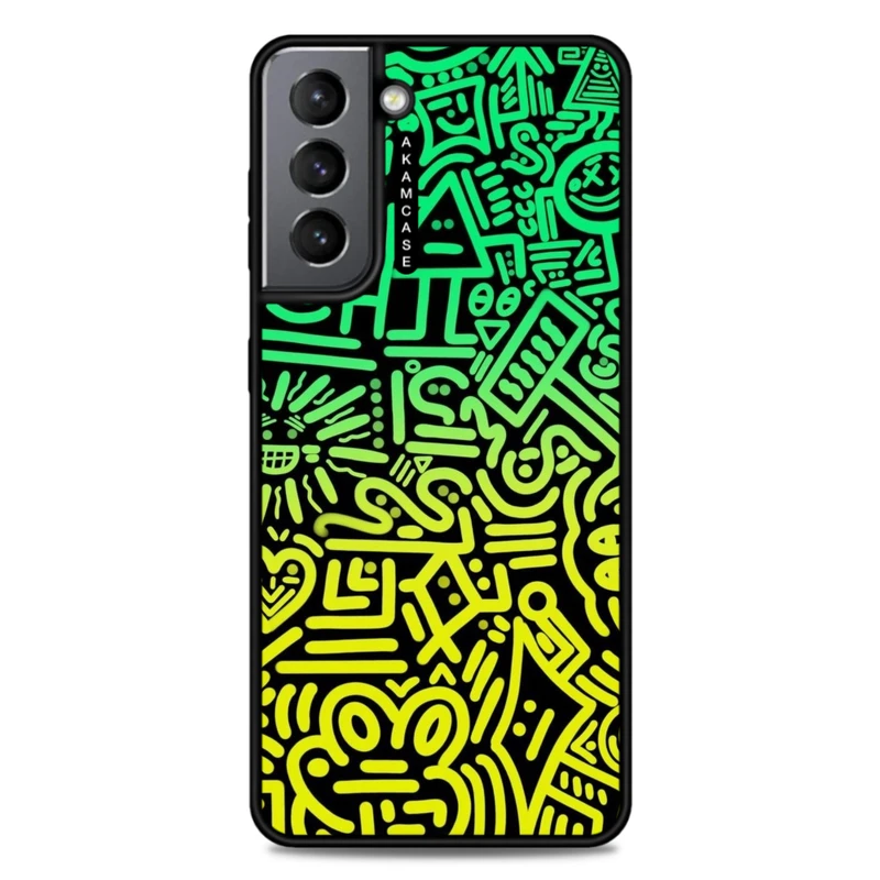 کاور آکام مدل AMC-WSGS21-DOODLE16 مناسب برای گوشی موبایل سامسونگ Galaxy S21