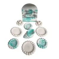 مجموعه ظروف هفت سین 10 پارچه مدل دامون طرح مروارید