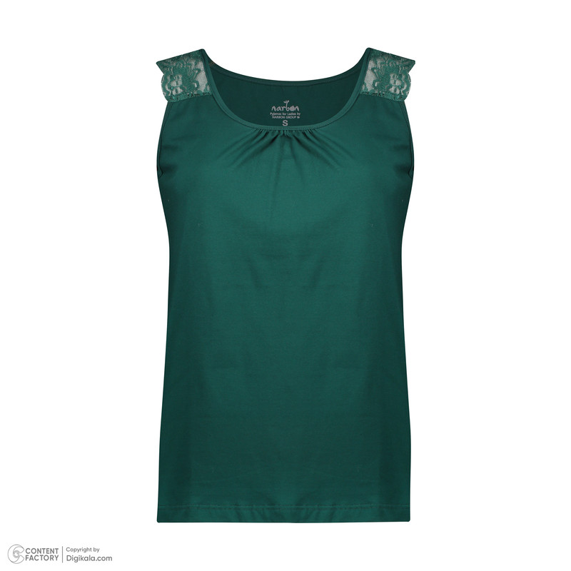 ست تاپ و شلوارک زنانه ناربن مدل 806 رنگ سبز تیره