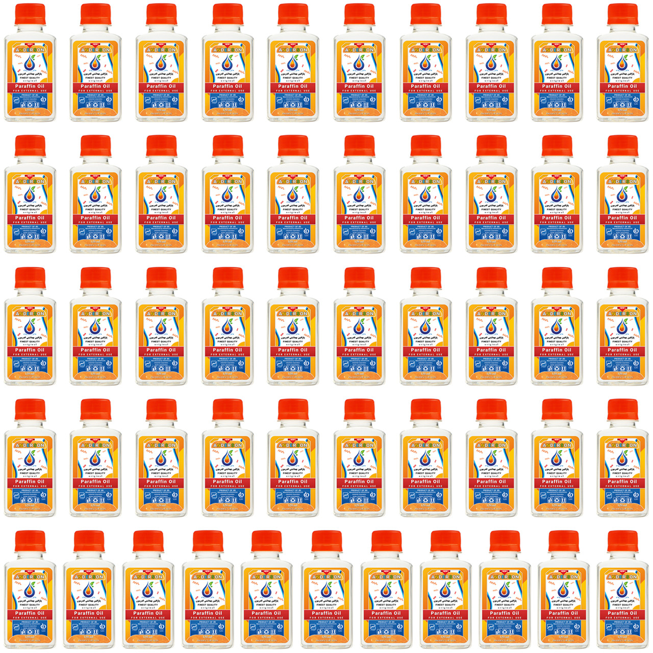 پارافین مایع اندرسون مدل B100 حجم 120 میلی لیتر بسته 51 عددی