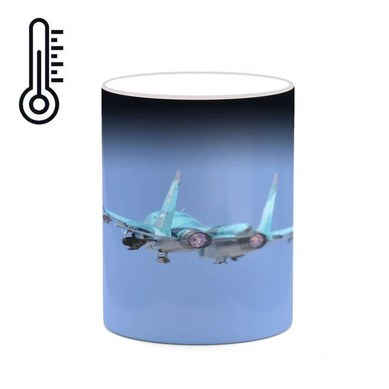 ماگ حرارتی کاکتی مدل هواپیمای جنگنده کد mgh20367