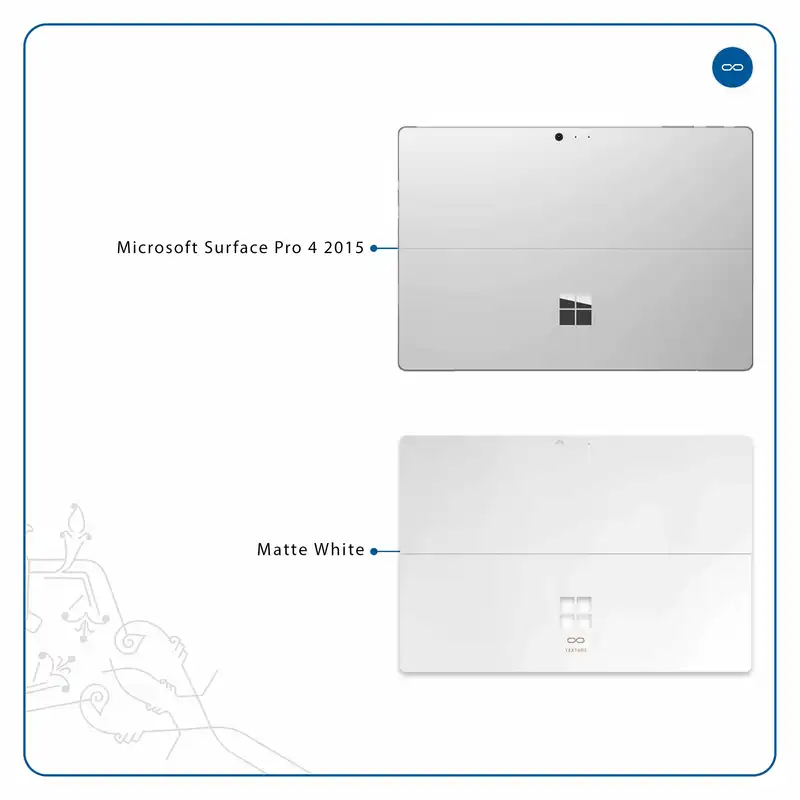 برچسب پوششی ماهوت مدل Matte-White مناسب برای تبلت مایکروسافت Surface Pro 4 2015
