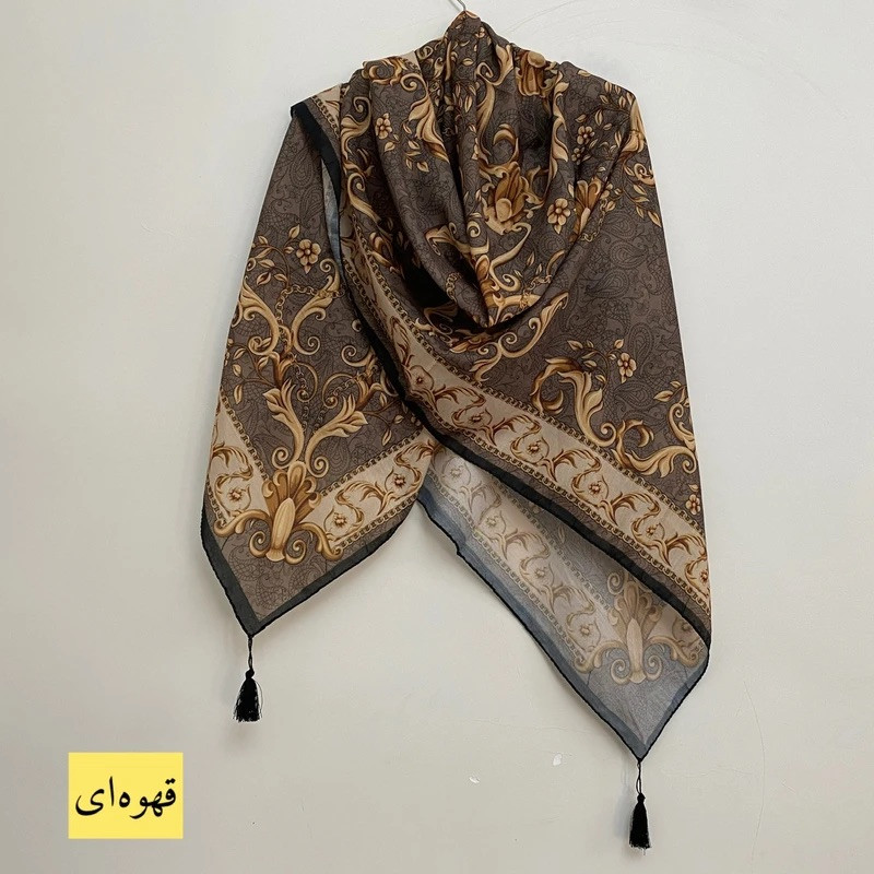 روسری زنانه مدل نخی منگوله دار کد 055