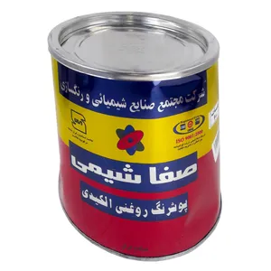 پوشرنگ روغنی مات الکیدی سفید صفاشیمی مدل W700 وزن 980 گرم