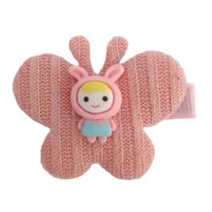 گیره مو دخترانه مدل پروانه ی عروسکی کد 3020