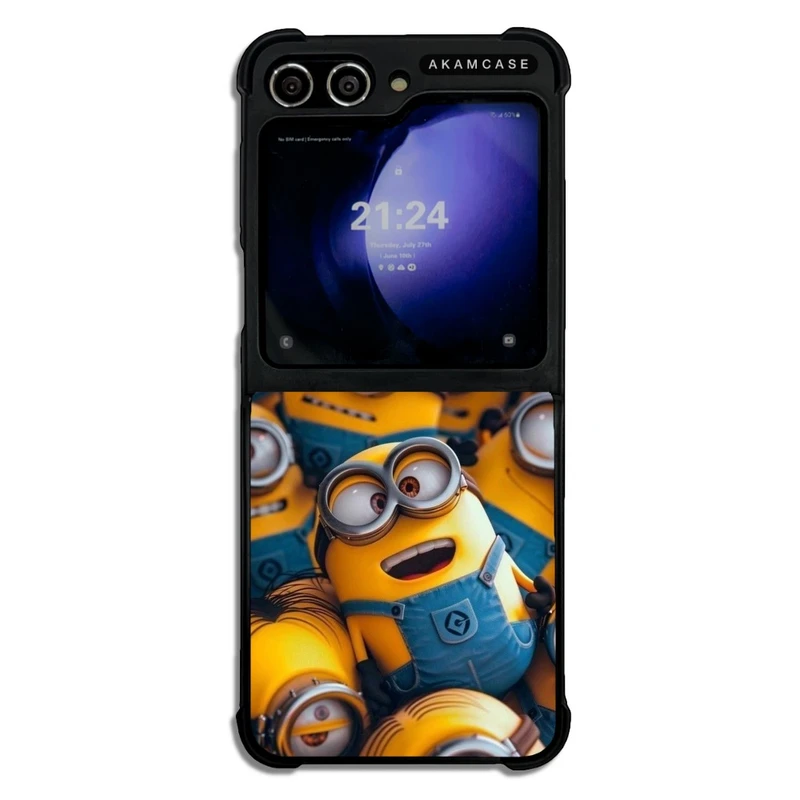 کاور آکام مدل AMC-WSGZFLIP5-MINIONS1 مناسب برای گوشی موبایل سامسونگ Galaxy Z Flip 5